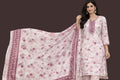 Pink Floral, Embroidered and mirror work Churidar Set